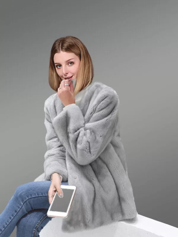 Mink Fur Jacket for Women of Style - Image 2