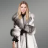 Mink fur long coats to add grace to women