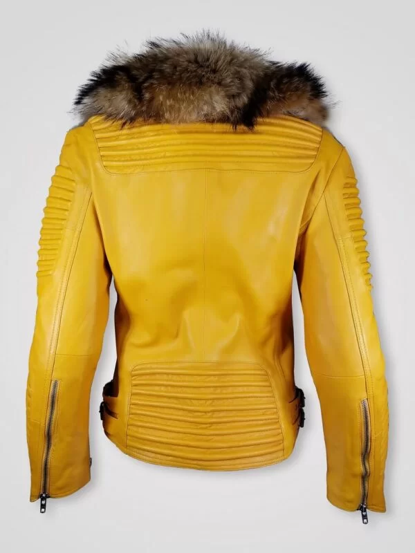 Womens Motorcycle Biker Jacket - Image 3