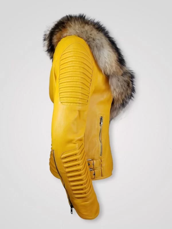 Womens Motorcycle Biker Jacket - Image 2