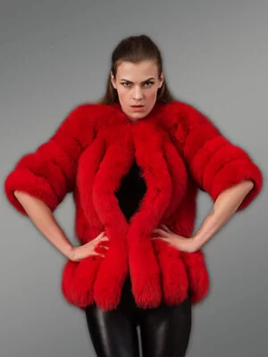 Original Fox Fur Coat for Women