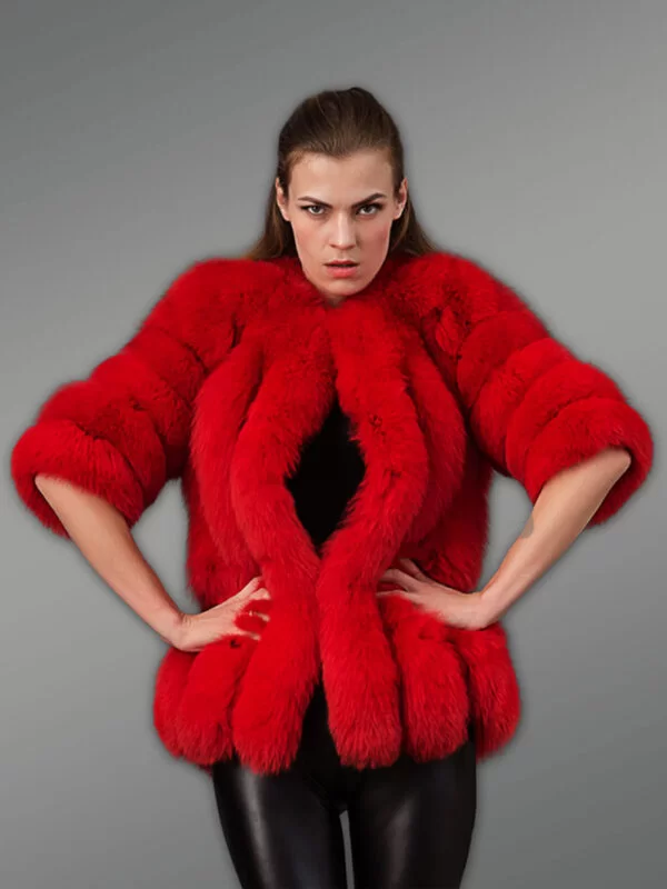 Original Fox Fur Coat for Women