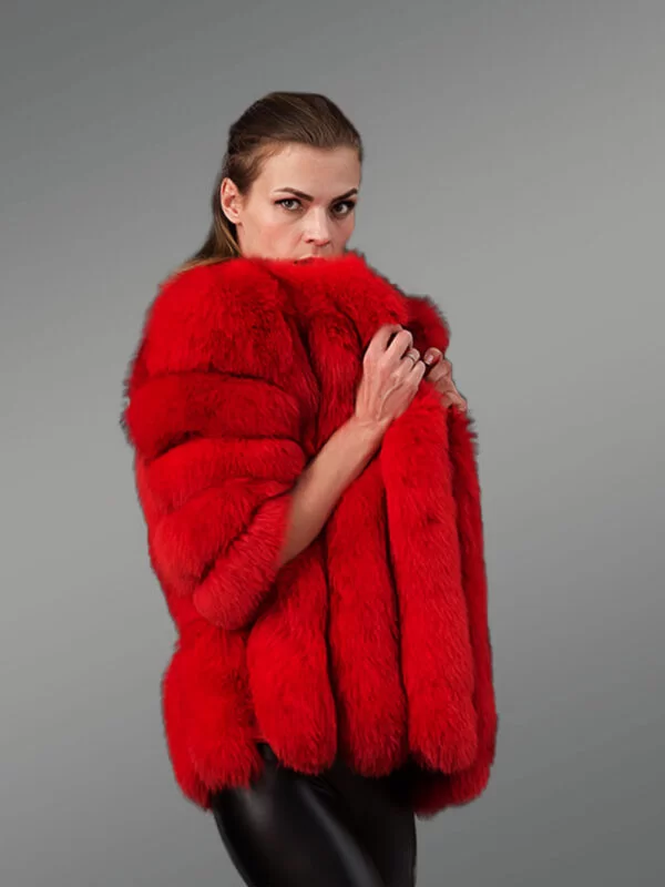 Original Fox Fur Coat for Women - Image 3