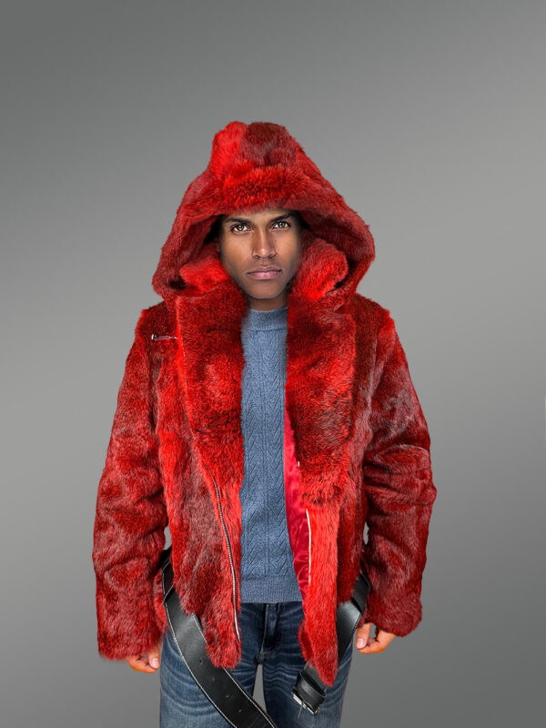 Original Fur Coats for Men in Red to Boost Appeal - Image 2