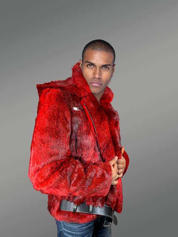 Original Fur Coats for Men in Red to Boost Appeal - Image 3