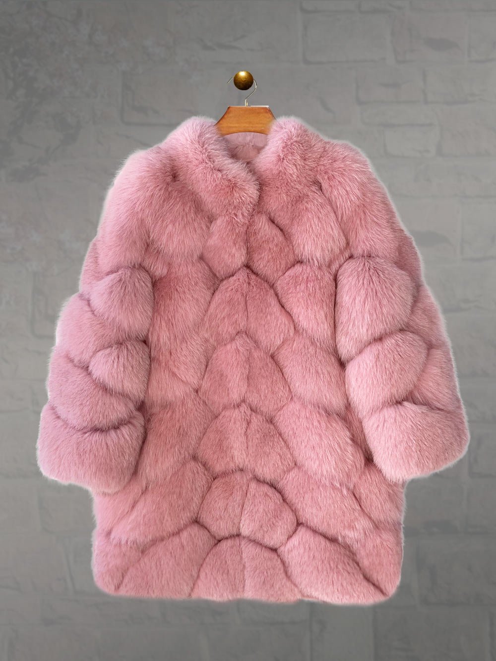 Gray fur outerwear for women - Image 4