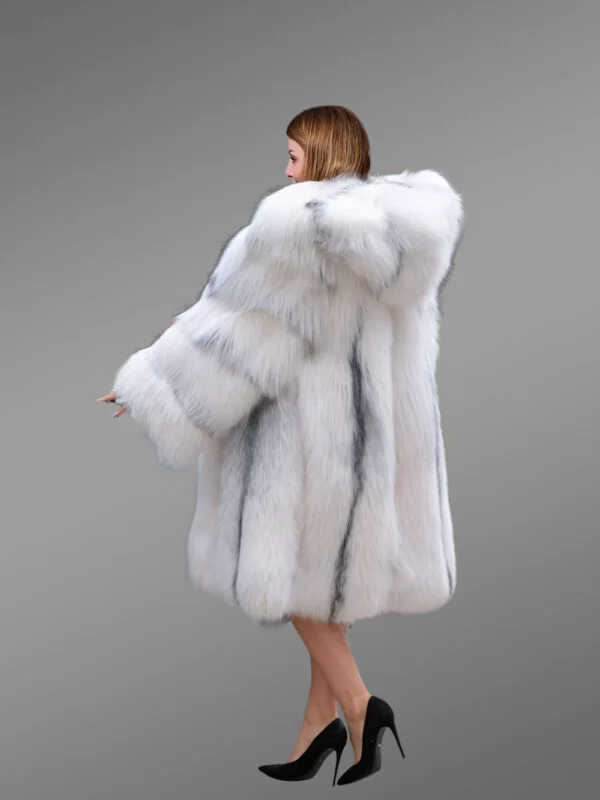 Original Cross Fox Fur back view