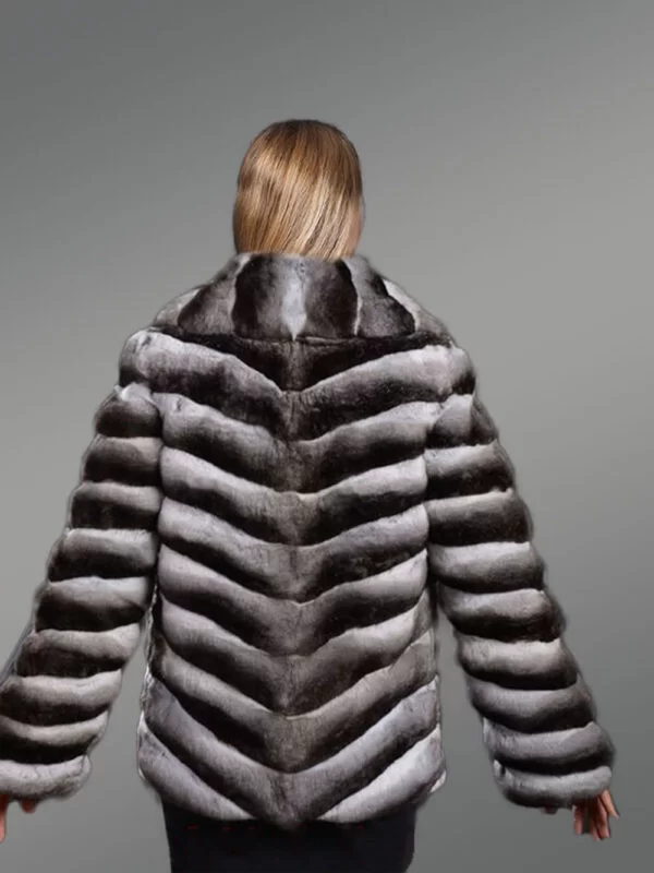 Real Chinchilla Coat for Women - Image 7