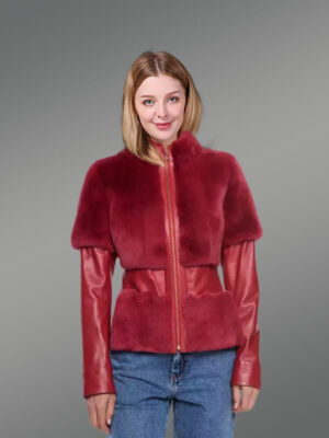 Red Mink Fur Jacket for Passionate Women