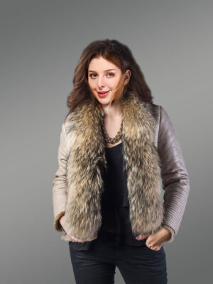 Shearling Raccoon Fur Coat