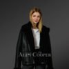 Sheepskin Shearling Jacket With Black Fur Detailing