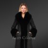 Sheepskin and Polar Fox Fur Coat