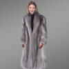 Womens Long Fox Fur Coat