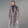 Womens Long Fox Fur Coat