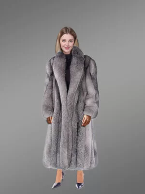 Womens Long Fox Fur Coat