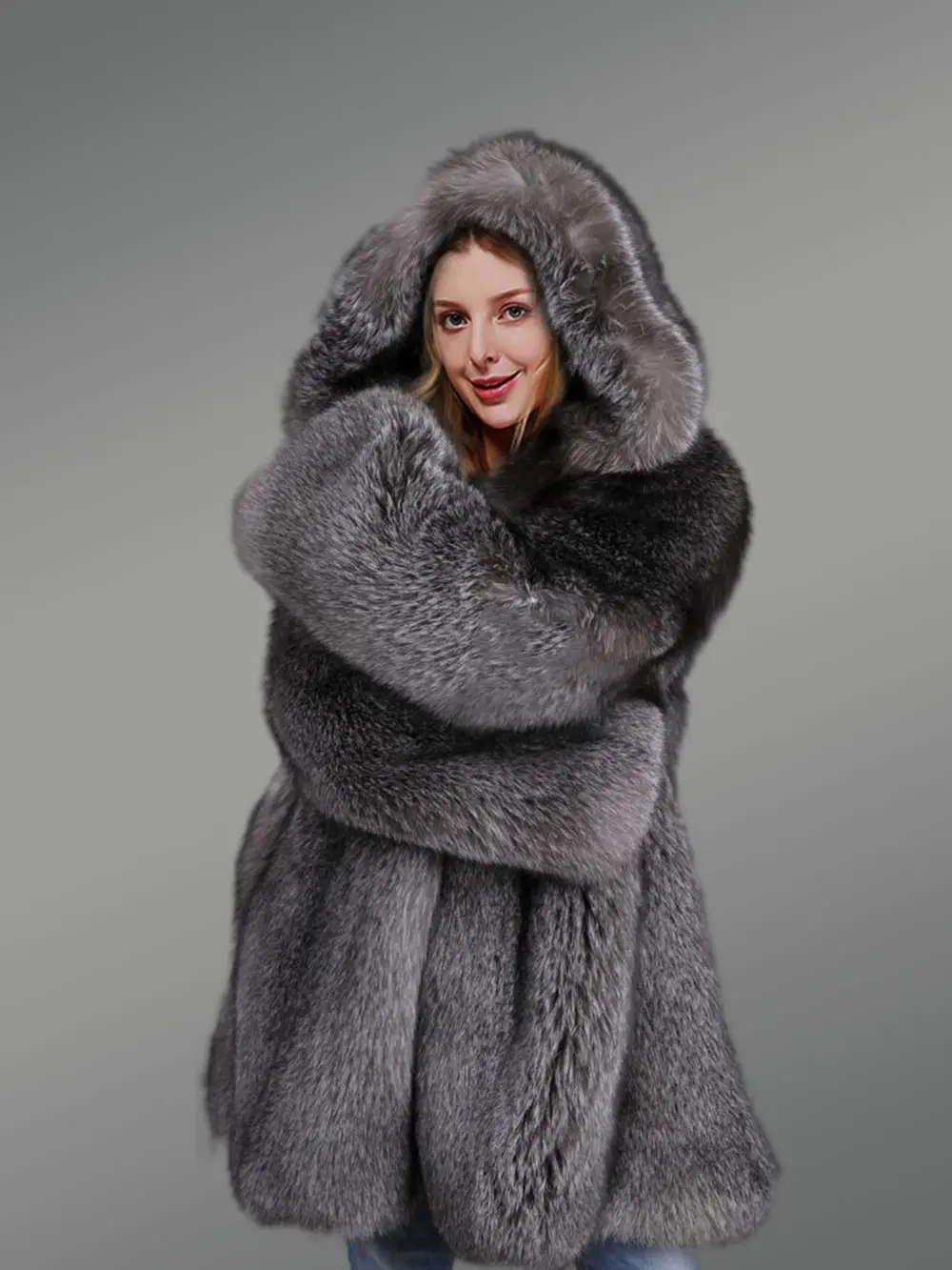 Celeste Fur – Grey Coat