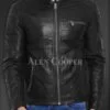 Stylish and Comfortable Real Leather Jacket for Men in Balck