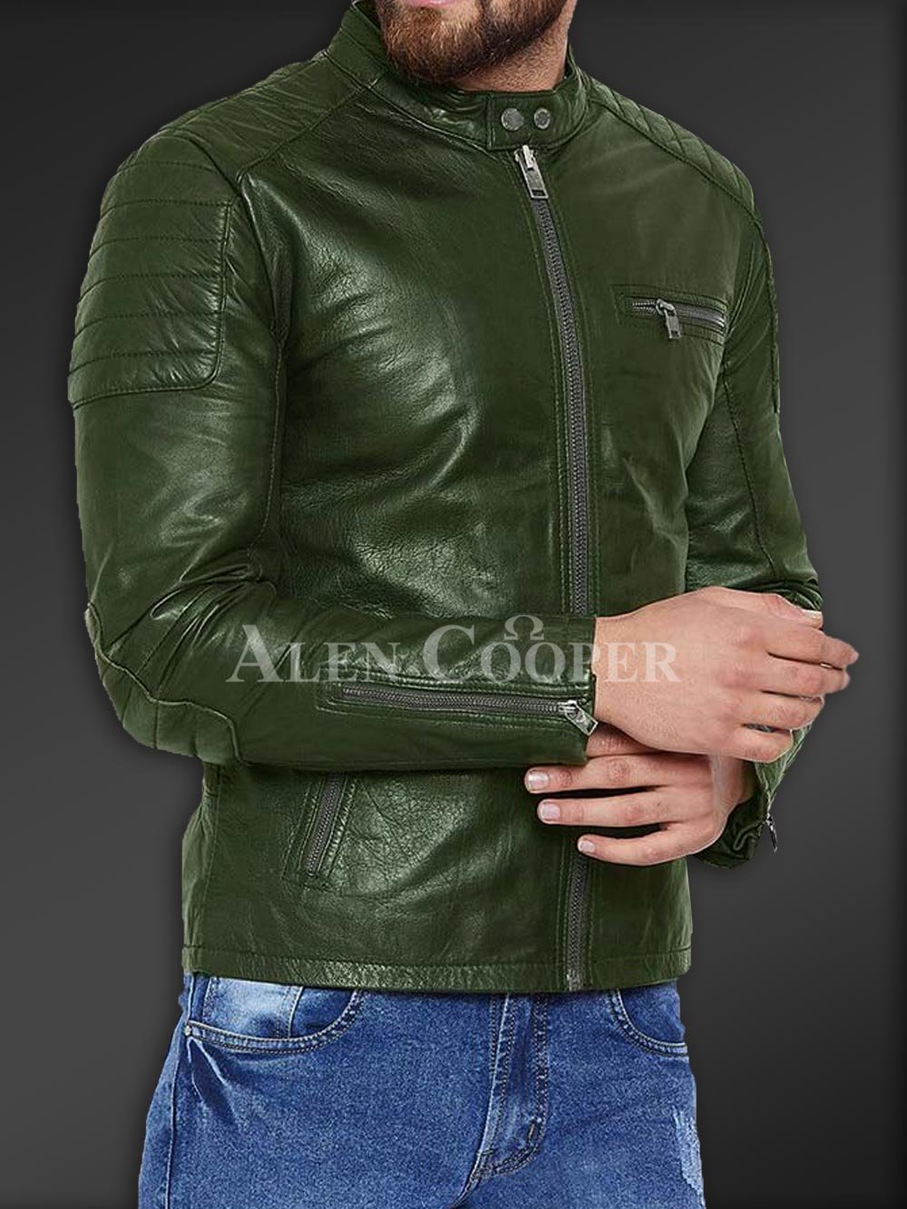 Stylish and Comfortable Real Leather Jacket for Men - Image 5