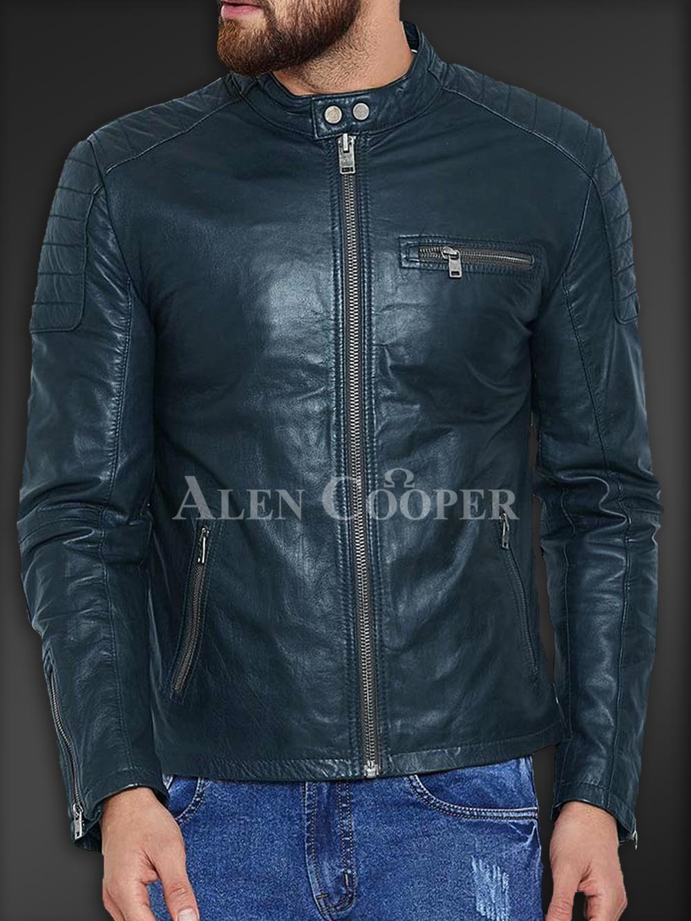 Stylish and Comfortable Real Leather Jacket for Men - Image 3