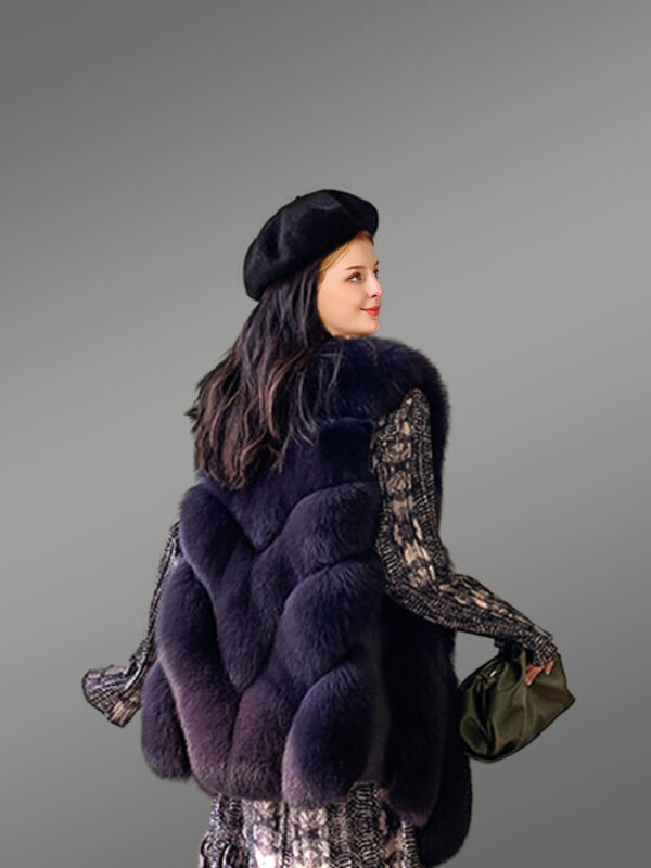 Real Fox Fur Sleeveless Waistcoat - Image 3