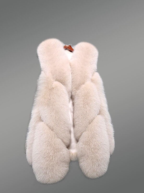 Real Fox Fur Sleeveless Waistcoat - Image 5