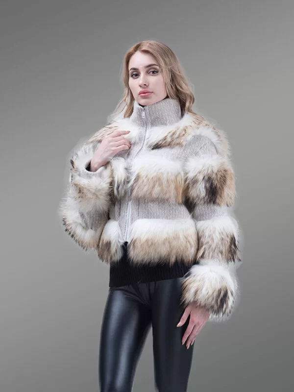 Super Soft and Incredibly Warm Coal Black Real Fox Fur Short Winter Coat for Women - Image 18