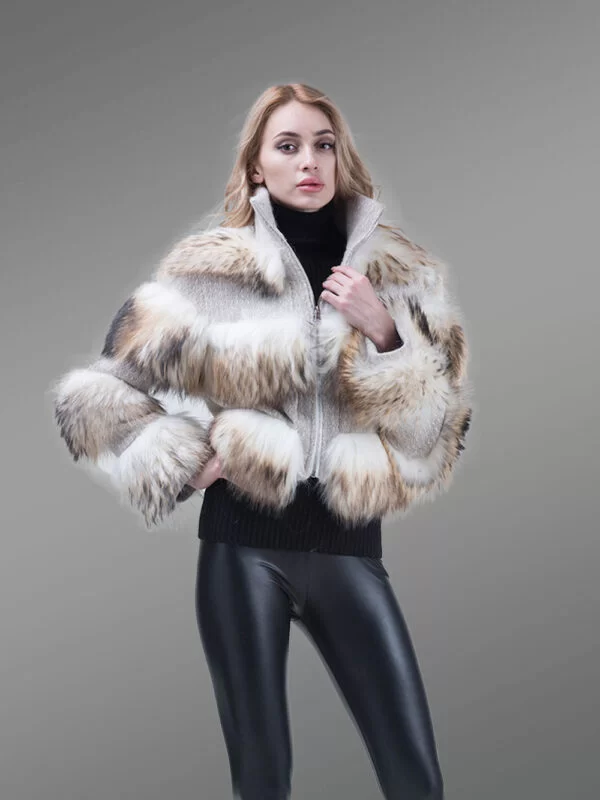 Super Soft and Incredibly Warm Coal Black Real Fox Fur Short Winter Coat for Women - Image 19