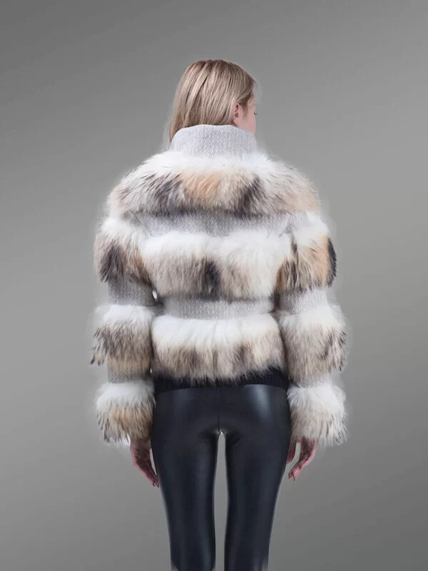 Super Soft and Incredibly Warm Coal Black Real Fox Fur Short Winter Coat for Women - Image 20