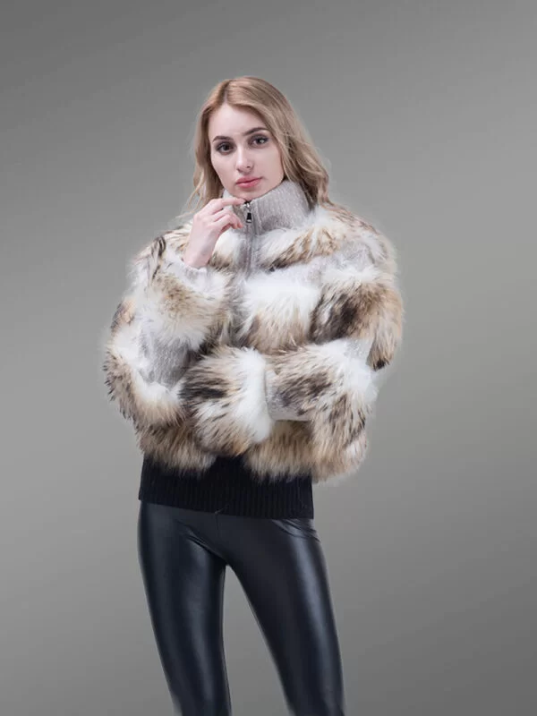 Super Soft and Incredibly Warm Coal Black Real Fox Fur Short Winter Coat for Women - Image 15