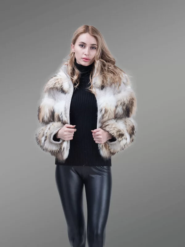 Super Soft and Incredibly Warm Coal Black Real Fox Fur Short Winter Coat for Women - Image 16