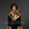 Authentic Leather Jackets in Black with Removable Fur Collar and Handcuffs