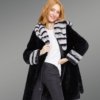 Women’s Long Black Real Rabbit Fur Winter Coat