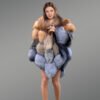 Women’s Multi Fox Variation Vest with Raccoon Touch (1)