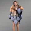 Women’s Multi Fox Variation Vest with Raccoon Touch (1)