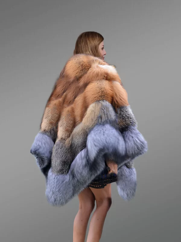 Women’s Multi Fox Variation Vest with Raccoon Touch - Image 5