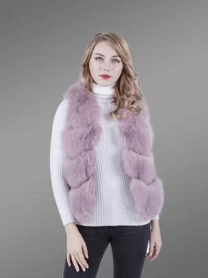 Women’s Short Paragraph Fur Vest