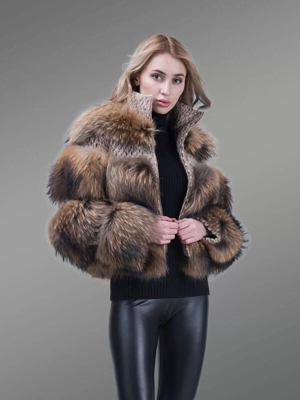 Super Soft and Incredibly Warm Coal Black Real Fox Fur Short Winter Coat for Women - Image 4