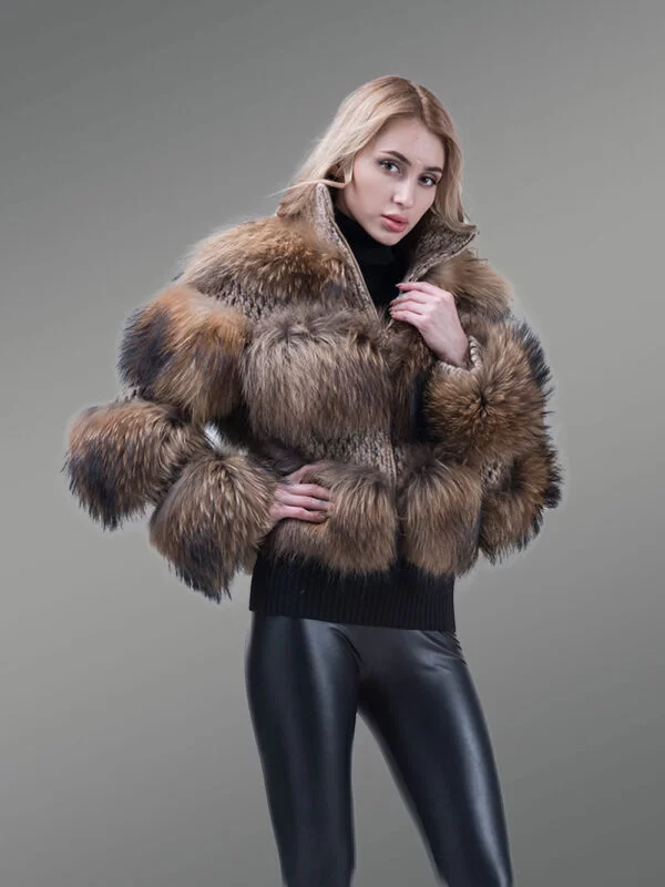 Super Soft and Incredibly Warm Coal Black Real Fox Fur Short Winter Coat for Women - Image 8