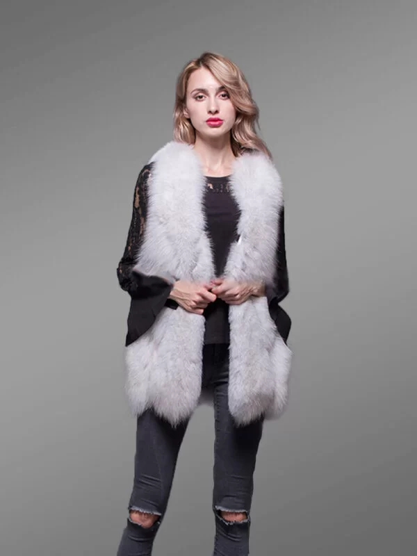 Genuine Fox Fur Winter Vest - Image 3