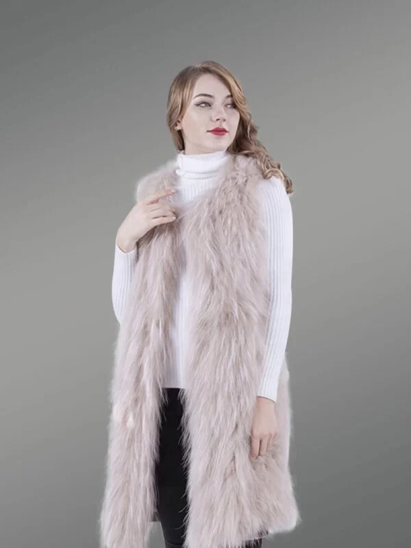Women’s Mid-Length Super Warm and Stylish Raccoon Fur Winter Outerwear - Image 3