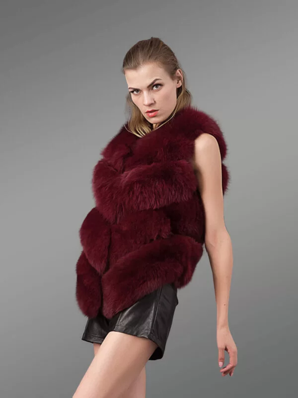 Trendy and Fashionable Real Fox Fur Winter Vests For Stylish Divas - Image 2