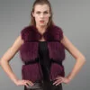 short length 3 paragraph real fox fur winter vest