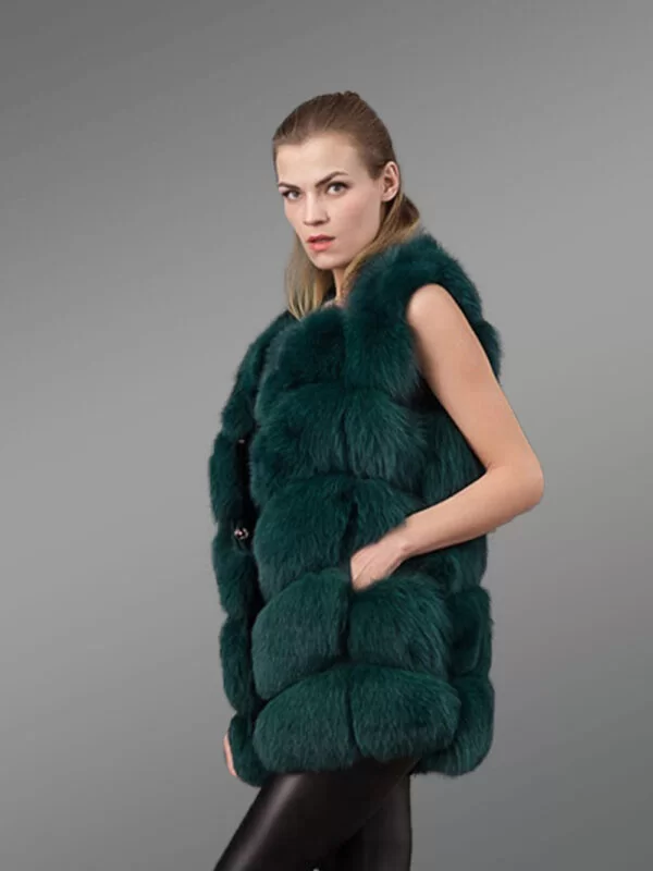 Real Fox Fur Paragraph Coat- A Modish Top Wear For Winter - Image 2