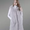 stylish raccoon fur winter outerwear
