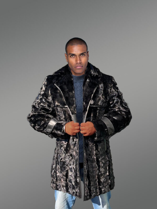 Men Mink Long Coat