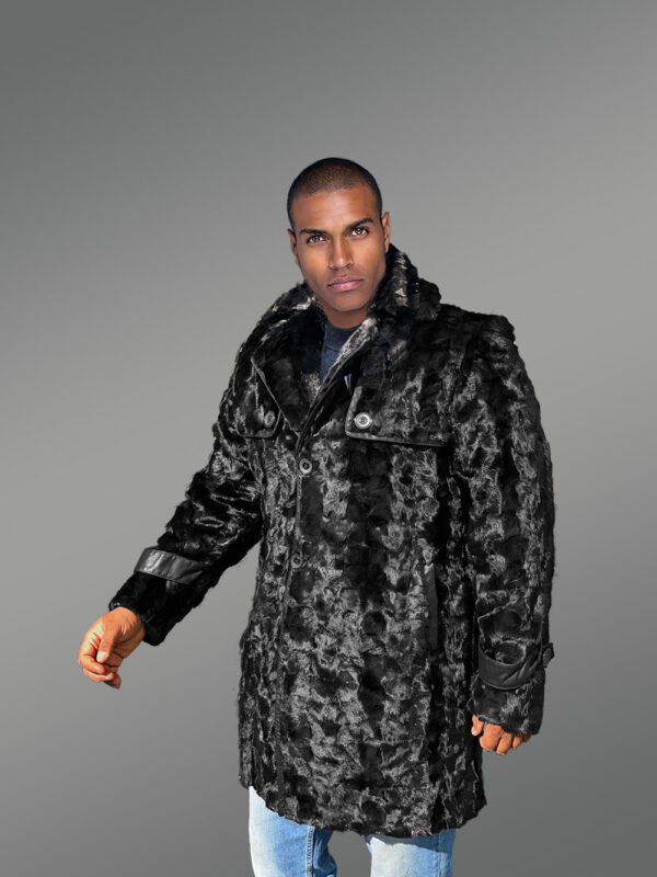 Men Mink Long Coat