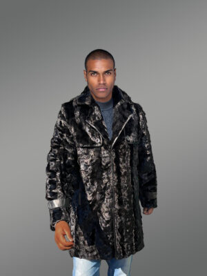 Men Mink Long Coat