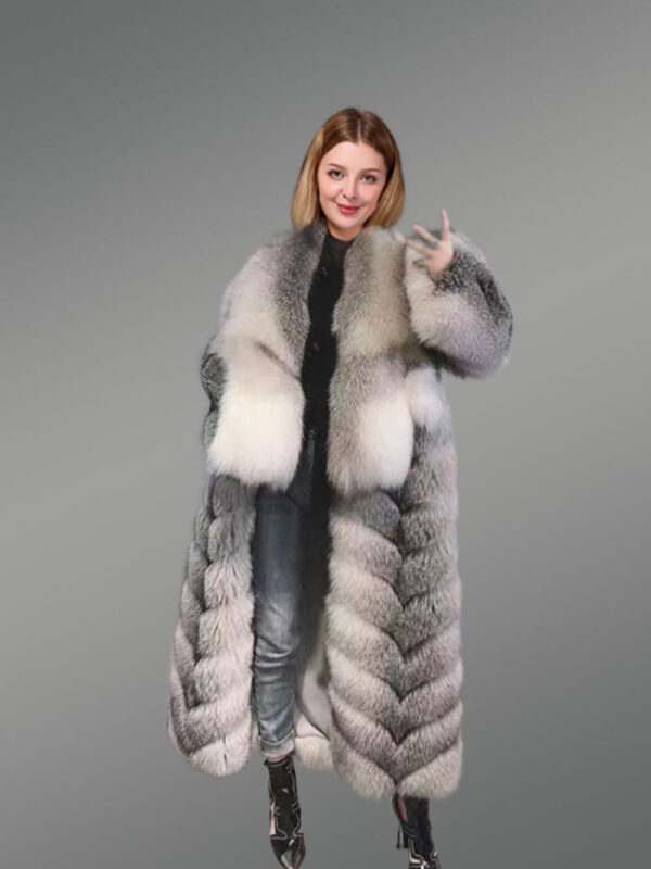 Long Coat with Polar Fox Fur