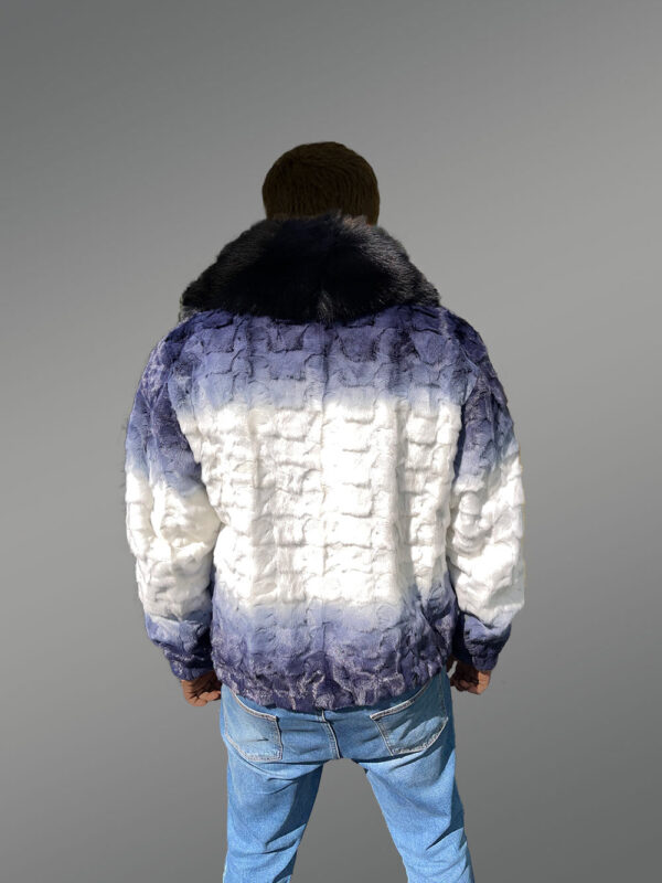 Men Mink Bomber Navy Dual Color - Image 5