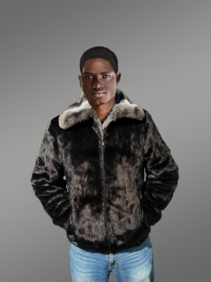 Men Mink Fur Bomber